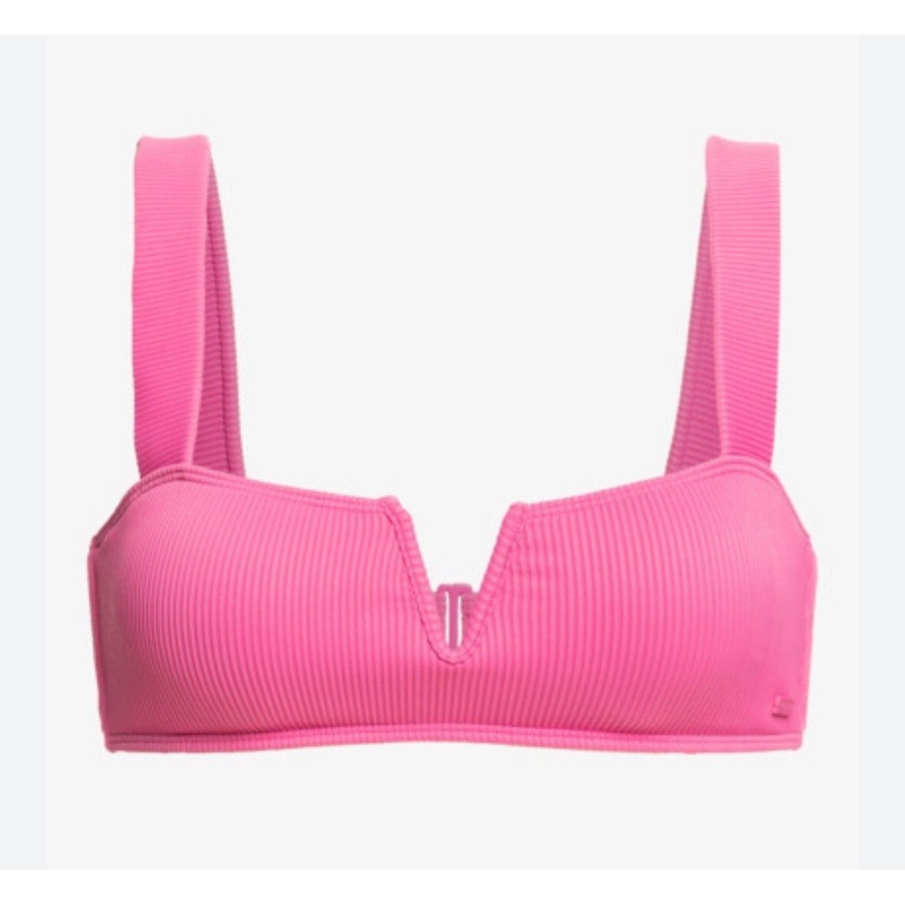 Roxy PINK GUAVA Juniors' Love the Vanuatu Bikini Swim Top, US Medium‎